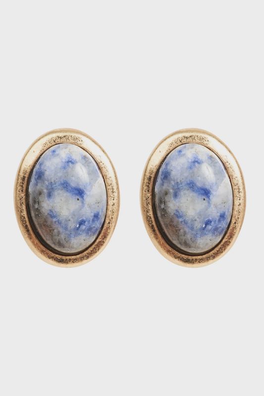 Isle Of Mine | Selene Earring | Round Stone