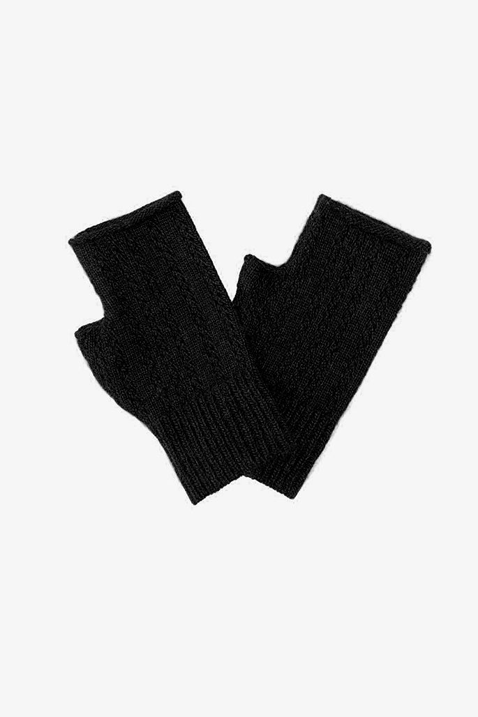 Antler | Florence Fingerless Gloves | Black