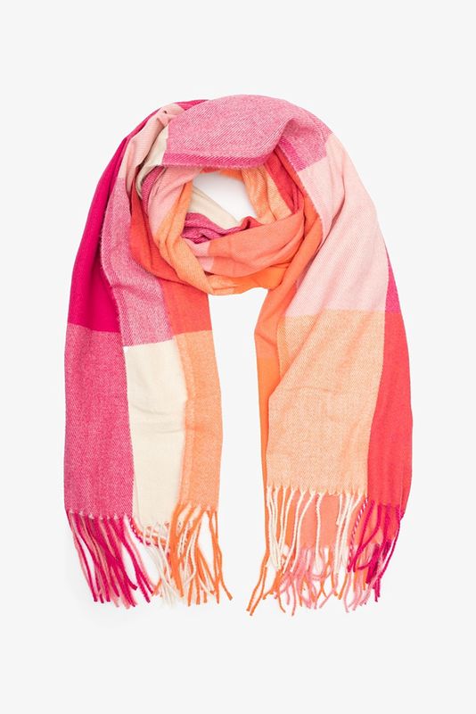 Antler | Fruit Loop Check Scarf | Pink