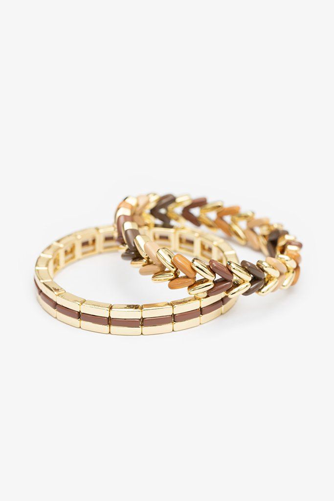Antler | Sienna Stretch Bracelet Set | Gold
