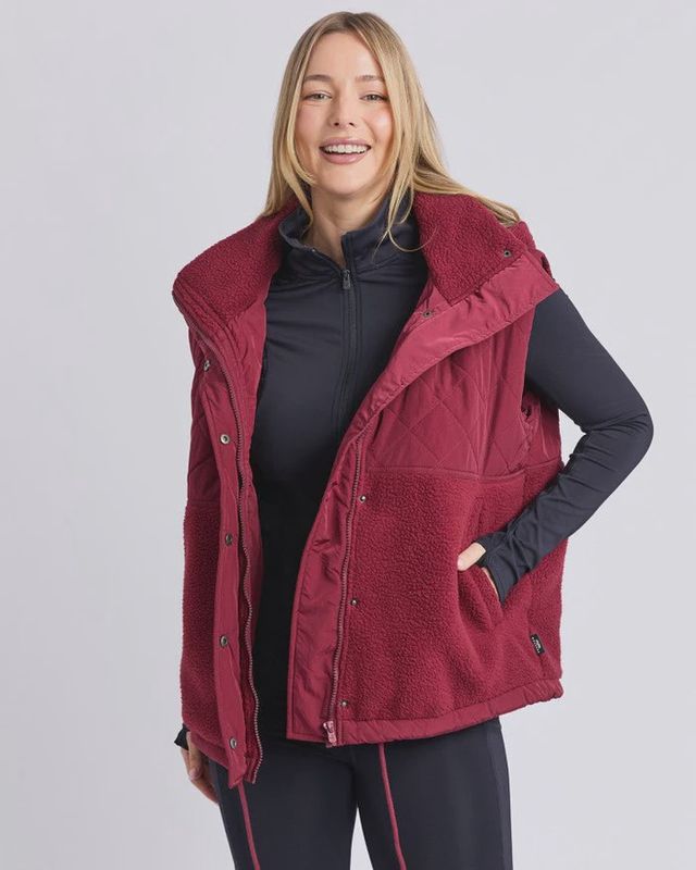 Elm | Freedom Quilted Vest | Plum