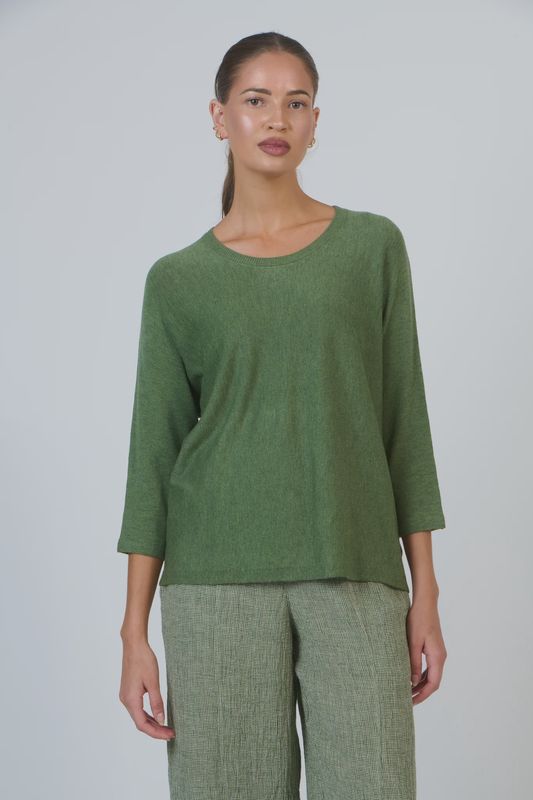 Olive et Julie | 3/4 Sleeve Knit Top | Sap