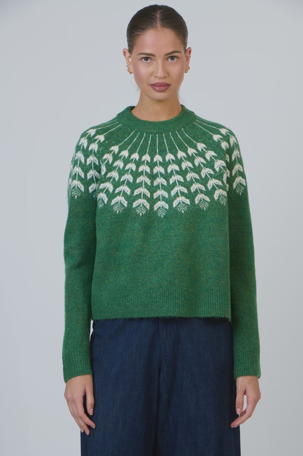 Olive et Julie | Fair Isle Sweater | Pesto
