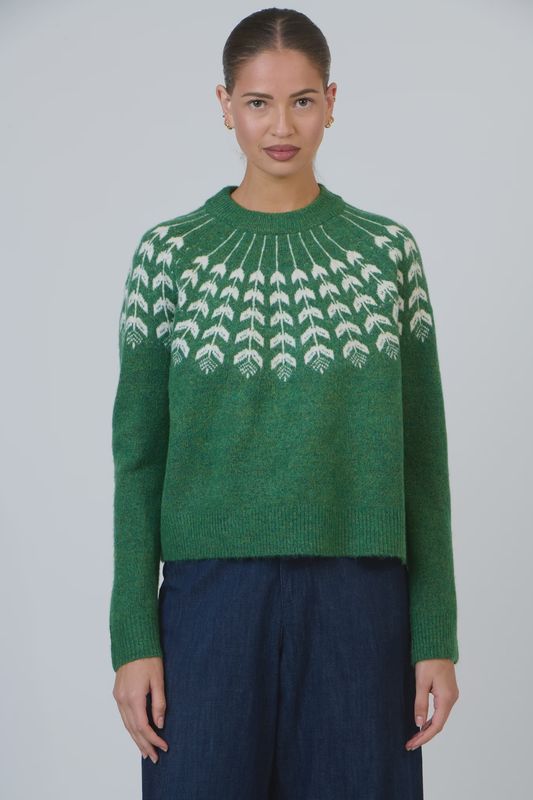 Olive et Julie | Fair Isle Sweater | Pesto