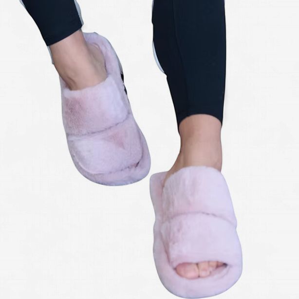 Holmes and Fallon | Double Strap Slippers | Pink