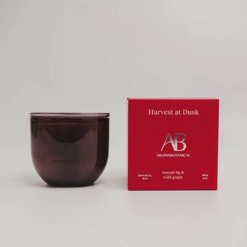 Aromabotanical | Harvest At Dusk Candle | Tuscan Fig &amp; Wild Grape
