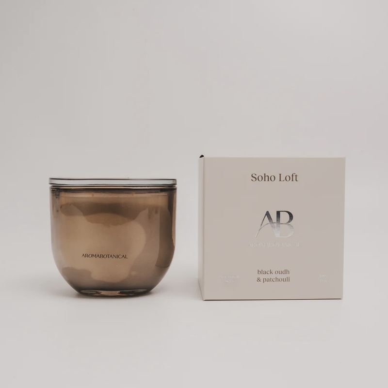 Aromabotanical | Soho Loft Candle | Black Oudh &amp; Patchouli