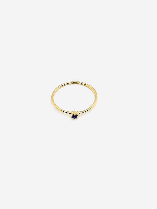 Sparkle 18k Gold Petite saphir Ring