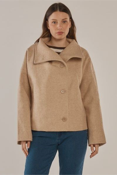 Betty Basic | Prue Pea Coat | Cream