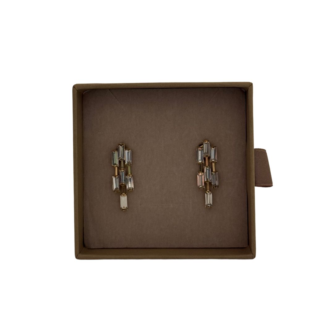 Lilio | Crystal Drop Earring | Gold