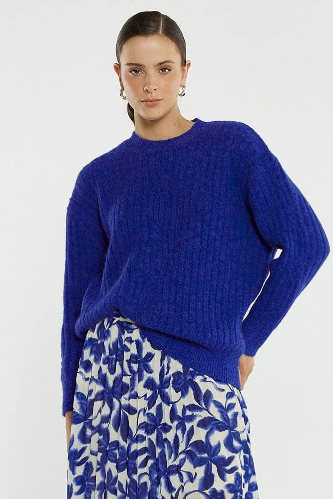 Sass | Kira Cable Jumper | Cobalt