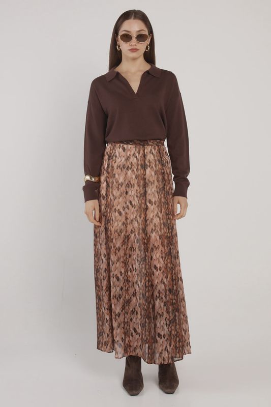 Fate + Becker | Emryn Maxi Skirt | Snake Print
