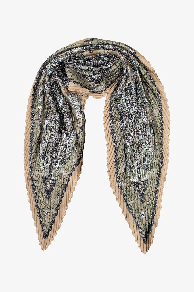 Antler | Pleated Scarf | Olivette