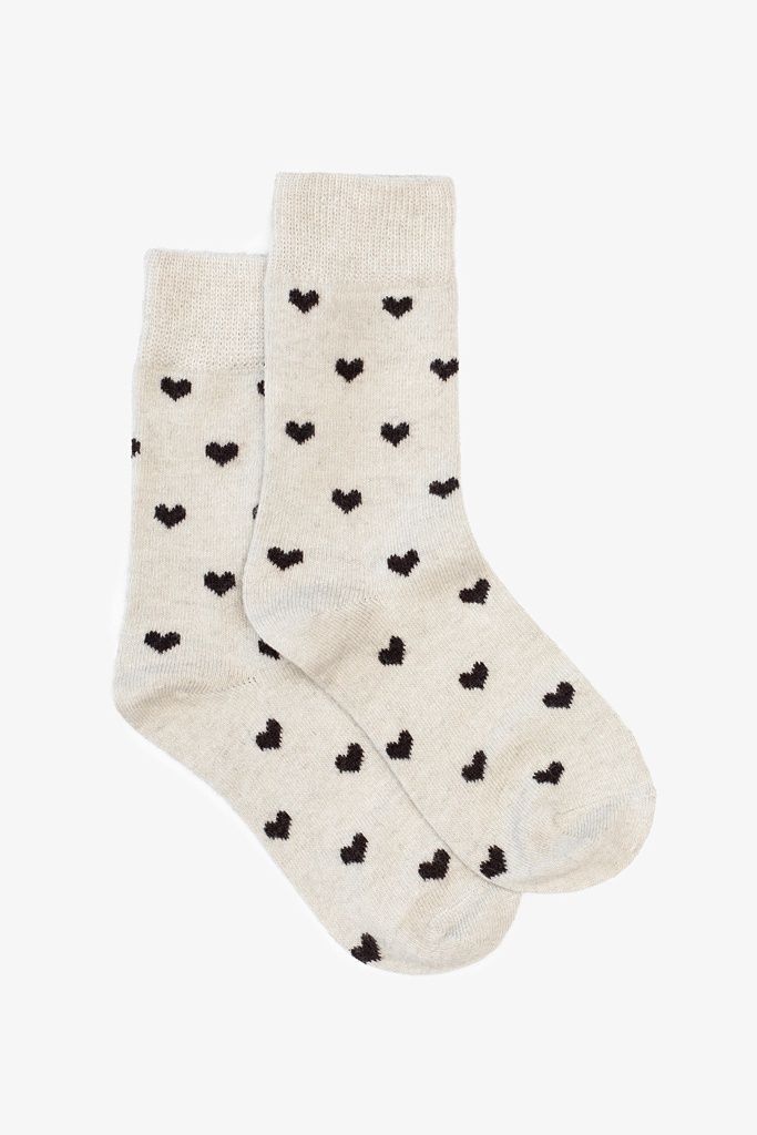 Antler | Oat Heart Sock | Oat