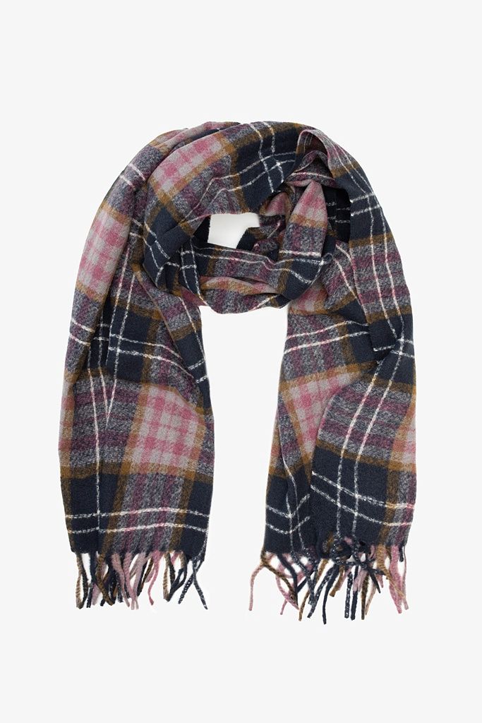 Antler | Ashbourne Plaid Scarf | Black