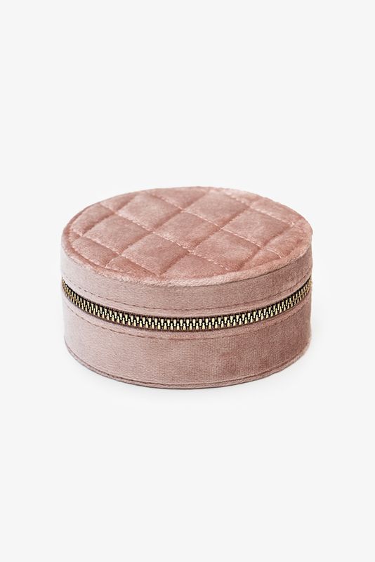 Antler | Velvet Jewellery Travel Box | Blush