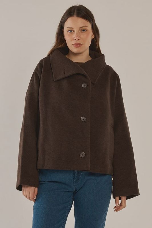 Betty Basic | Prue Pea Coat | Brown