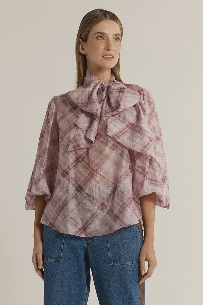 Fate and Becker | Pussybow Blouse | Orchid Pink