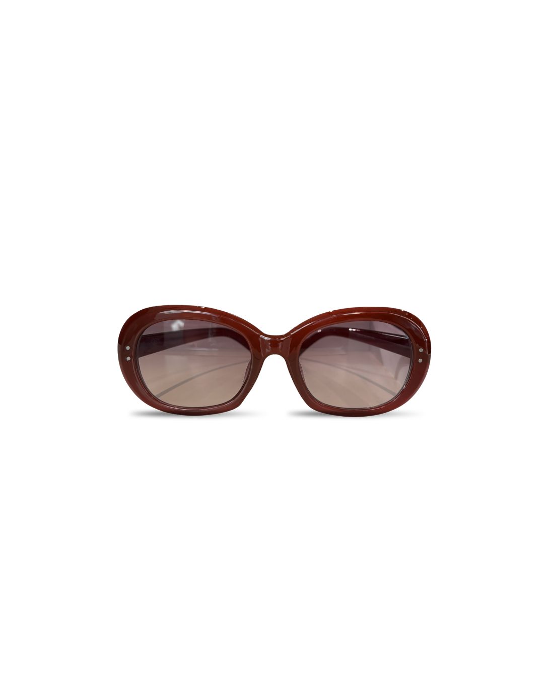 Sparkle Sunglasses | Large Oval | Orange/Red