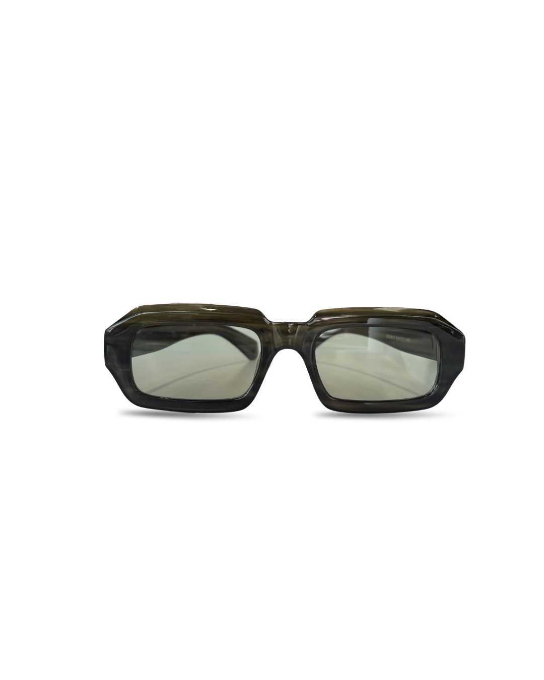 Sparkle Sunglasses | Chunky Square Frames | Green