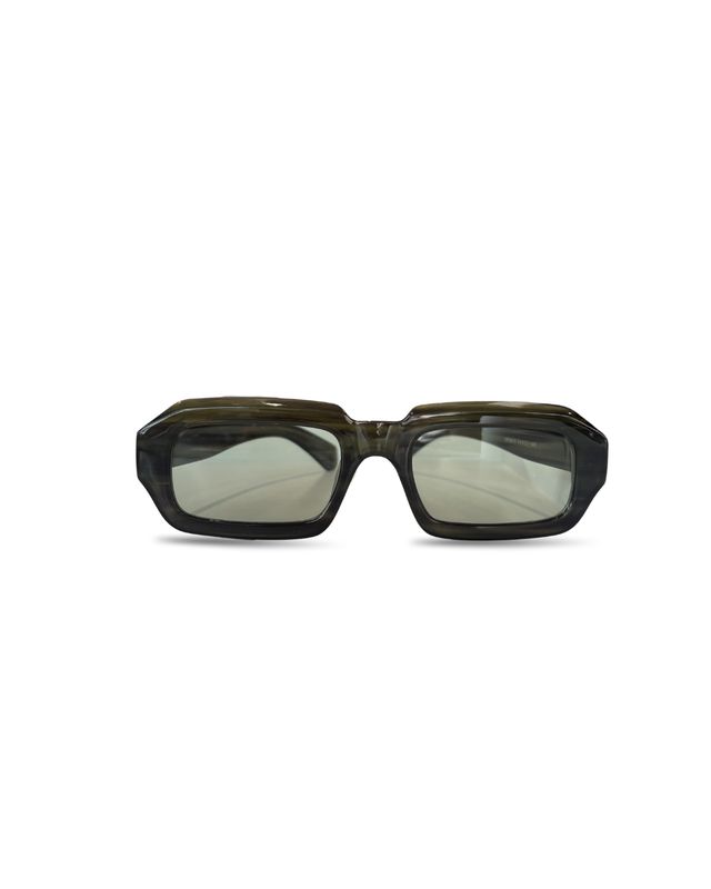 Sparkle Sunglasses | Chunky Square Frames | Green