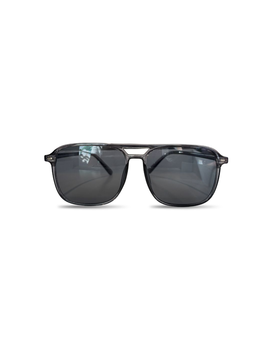 Sparkle Sunglasses | Thin Aviator | Silver/Grey