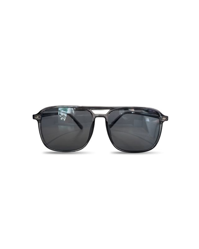 Sparkle Sunglasses | Thin Aviator | Silver/Grey