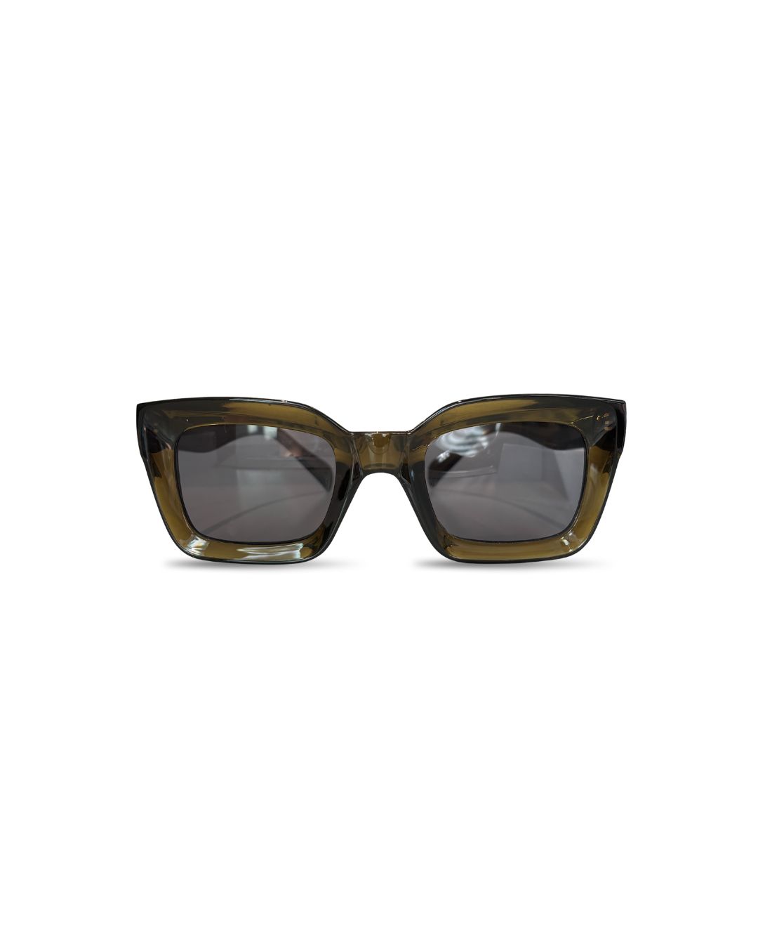 Sparkle Sunglasses | Chunky Cat Eye | Green