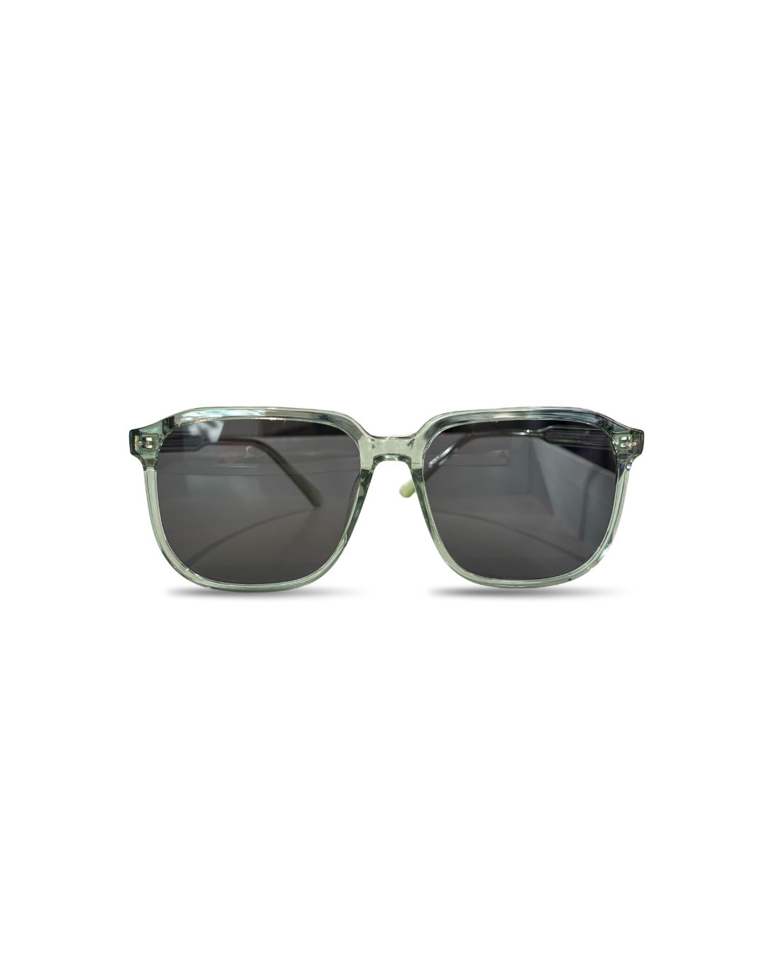 Sparkle Sunglasses | Thin Aviator | Light Green