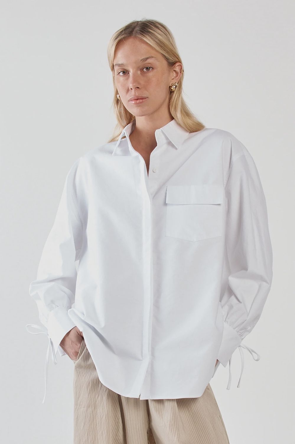 Sass | Sonora Oxford Shirt | White