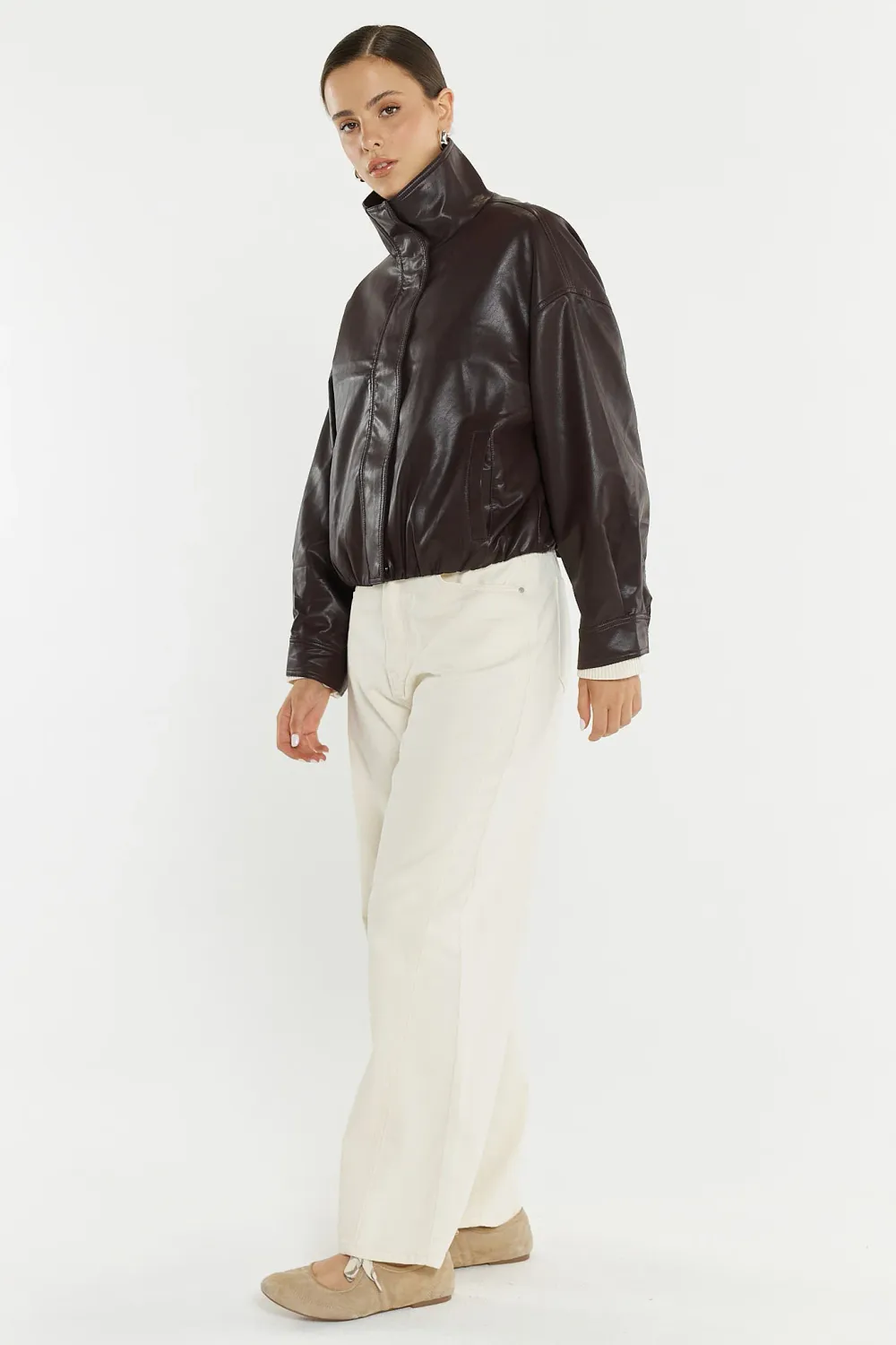 Sass | Nuala Wide Leg Jean | Cream