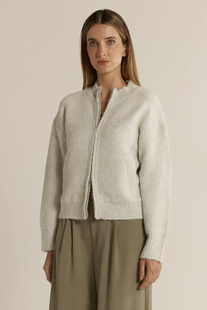 Fate + Becker | Lumi Zip Jumper | Snow Marle