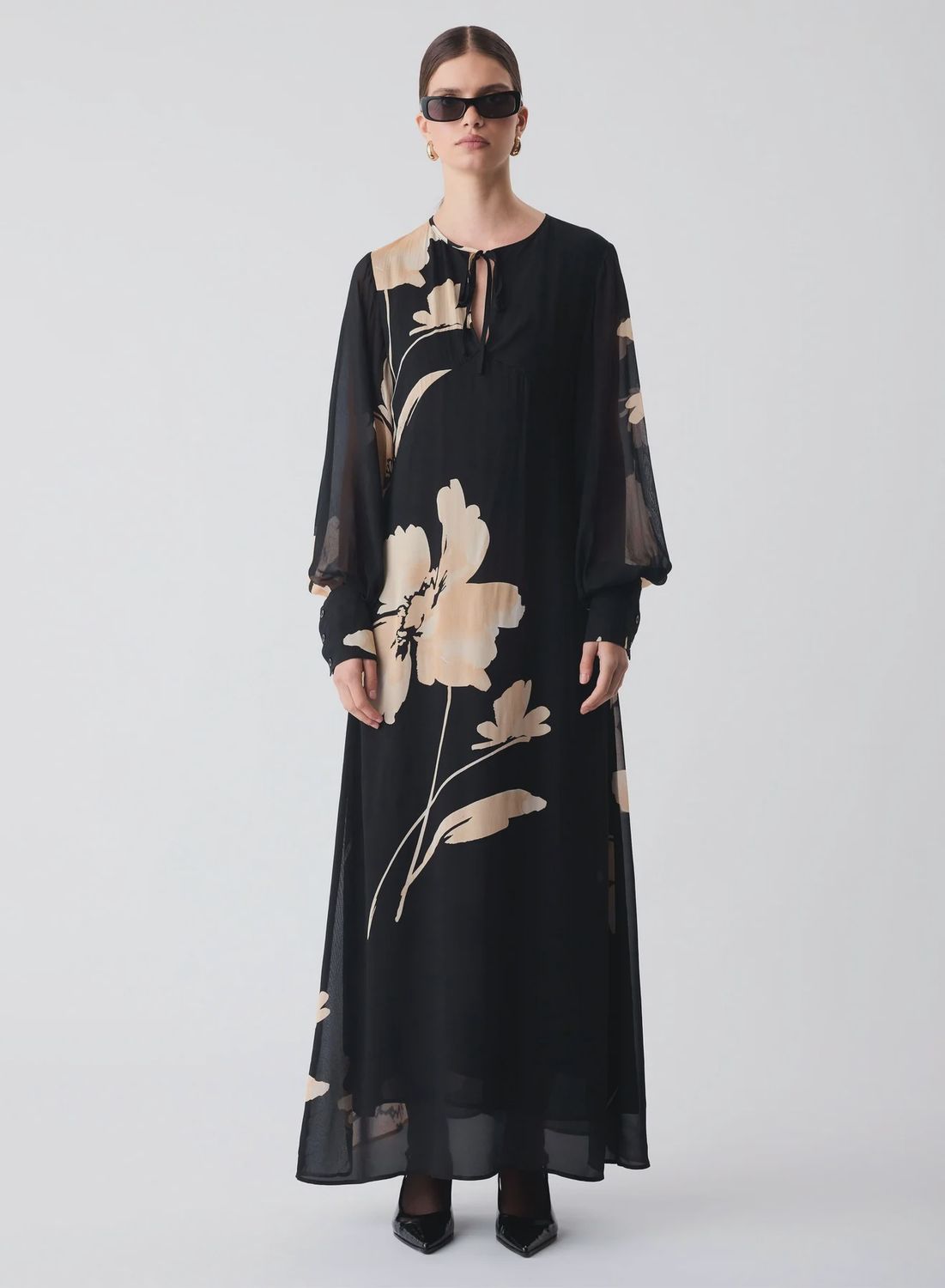 Esmaee | Composition Maxi Dress | Composition