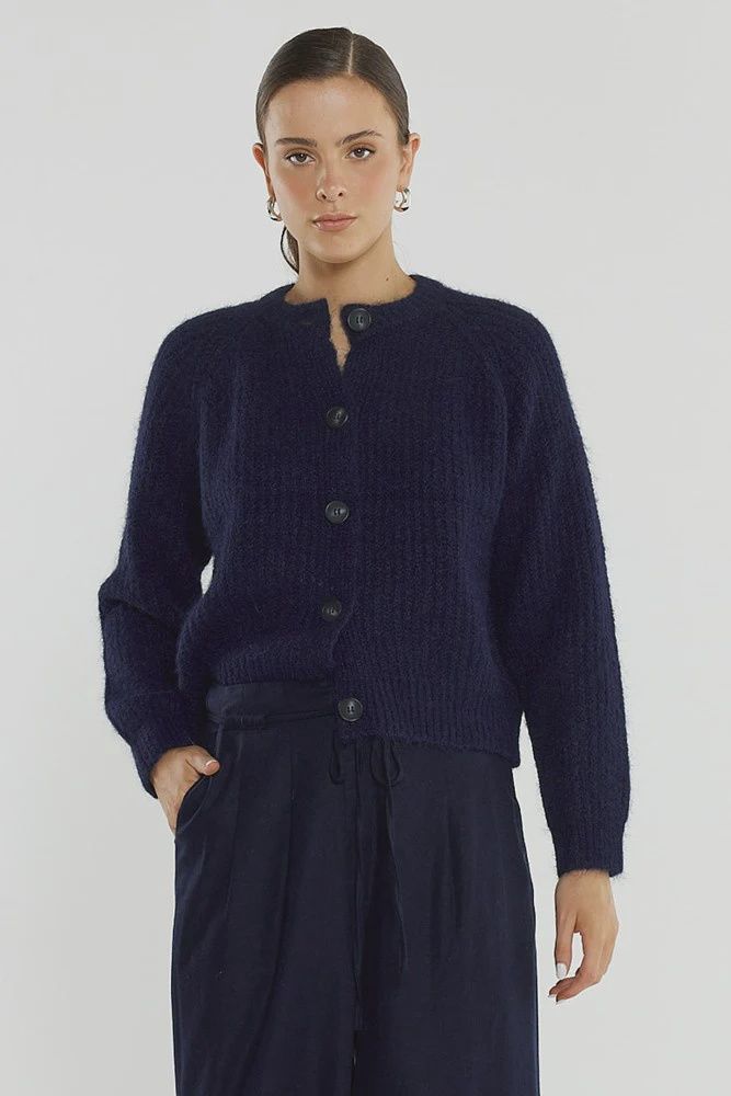 Sass | Posie Fluffy Cardi | Navy