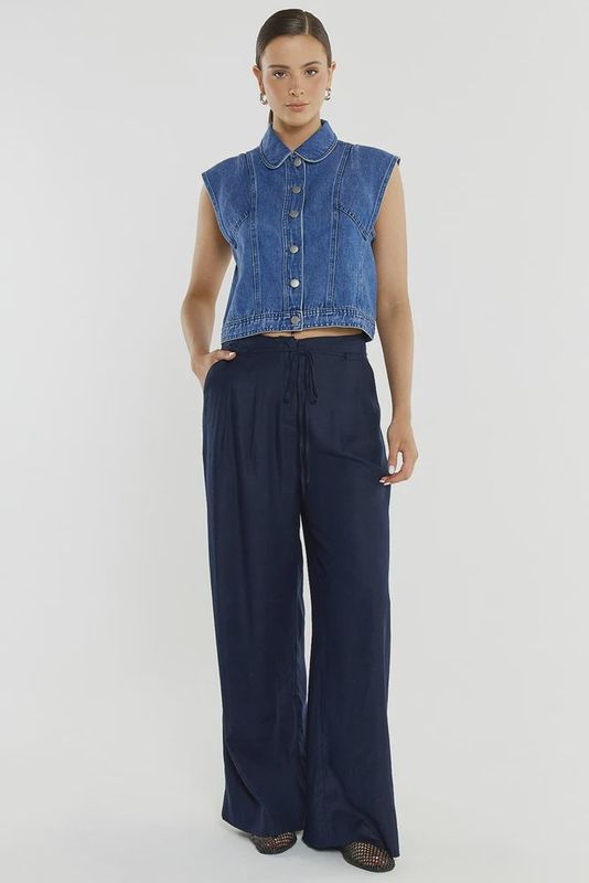 Sass | Beth Tailored Pant | Navy