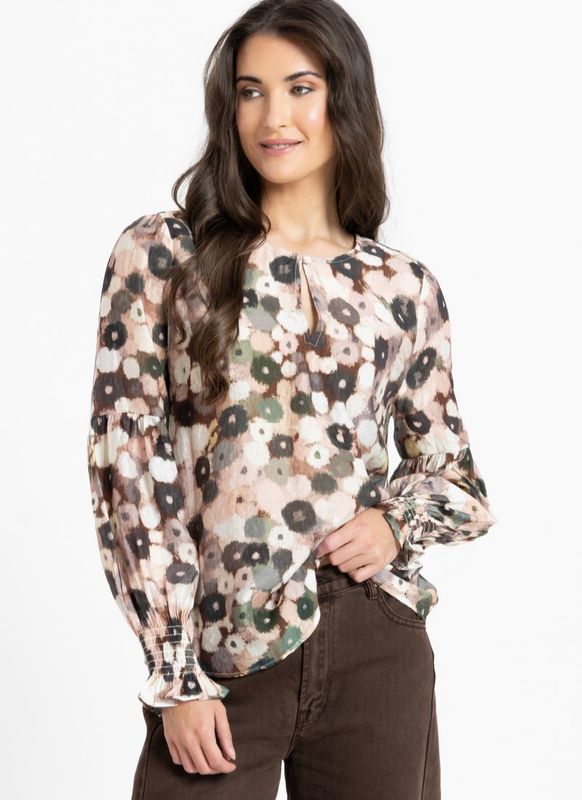 Seeking Lola | Vienna Blouse | Blush Poppy