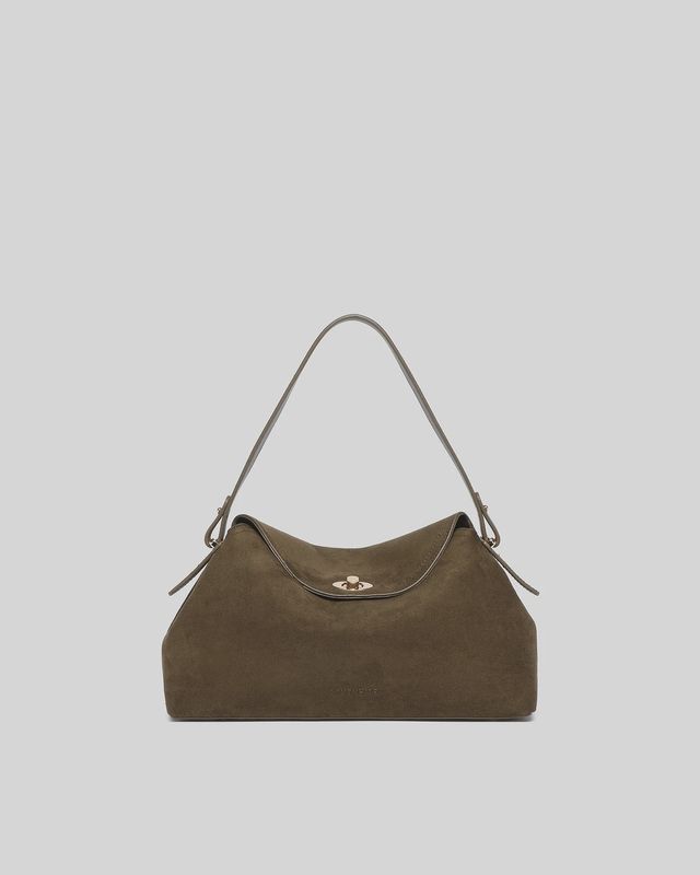 Louenhide | Nicole  Suedette Handbag | Olive