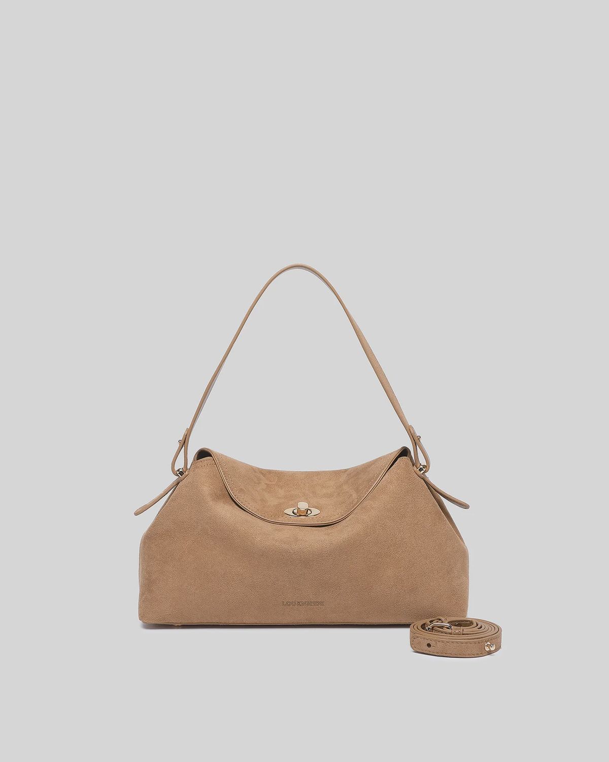 Louenhide | Nicole Suedette Handbag | Honey