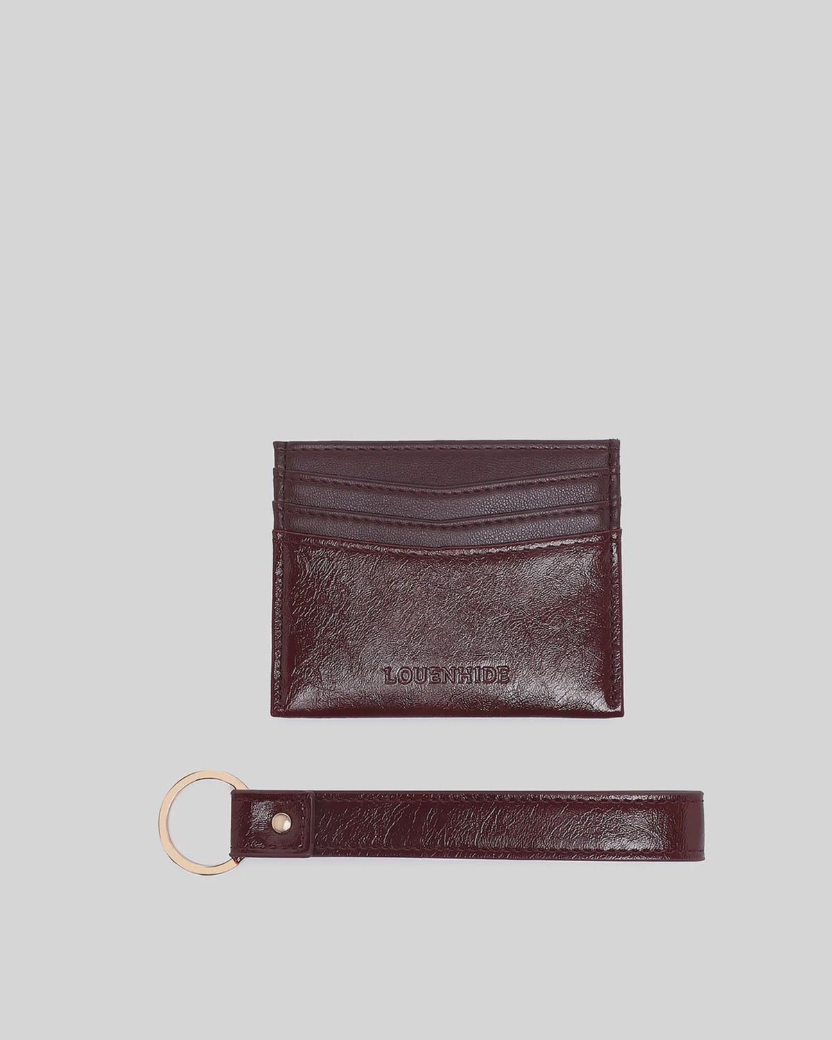 Louenhide | Ada Cardholder | Burgundy Patent