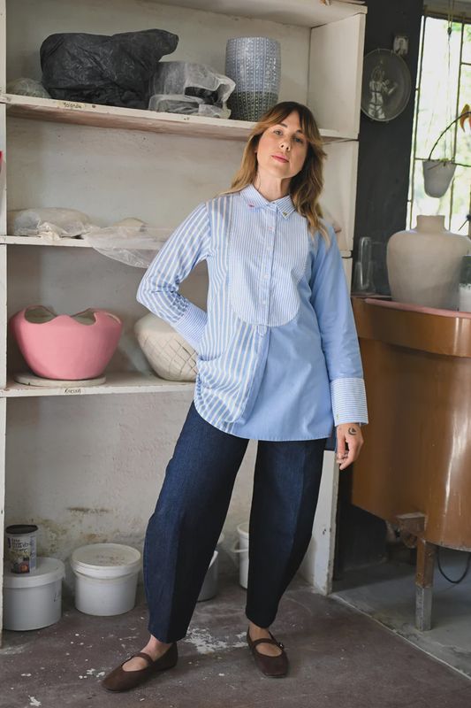 Art In My Wardrobe | Donna Blue Blouse