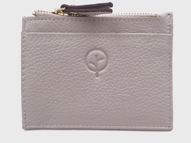 Second Nature | Leather Card Holder | Wild Oat