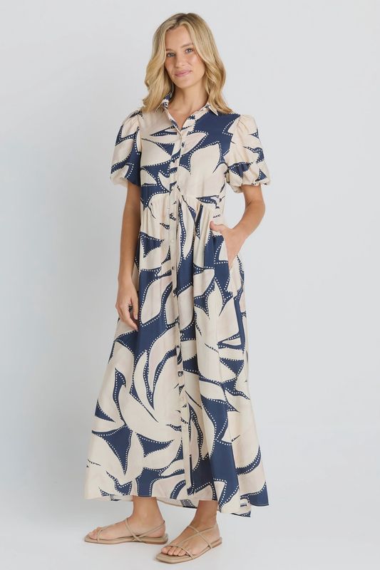 Betty Basics | Nova Shirt Dress | Navy Floral