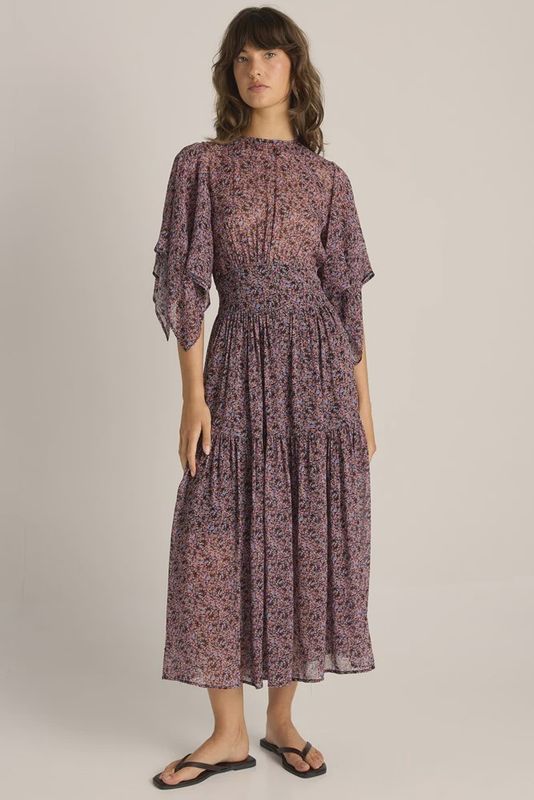 Fate + Becker | Alaia Paneled Maxi | Ditzy Multi