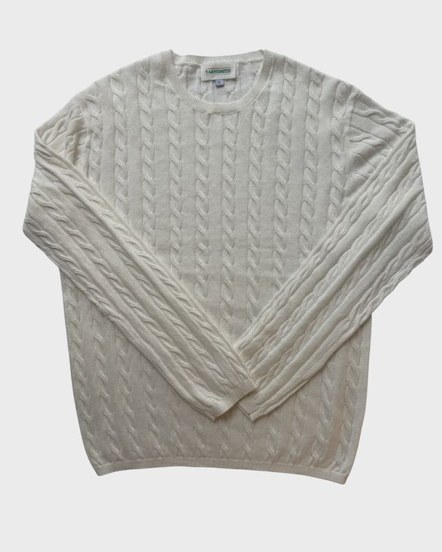 Yarn Smith | Cable Sapphire Knit | Pumice