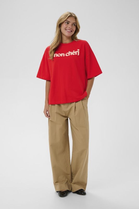 Saint Tropez | Panna SS Sweatshirt | Fiery Red