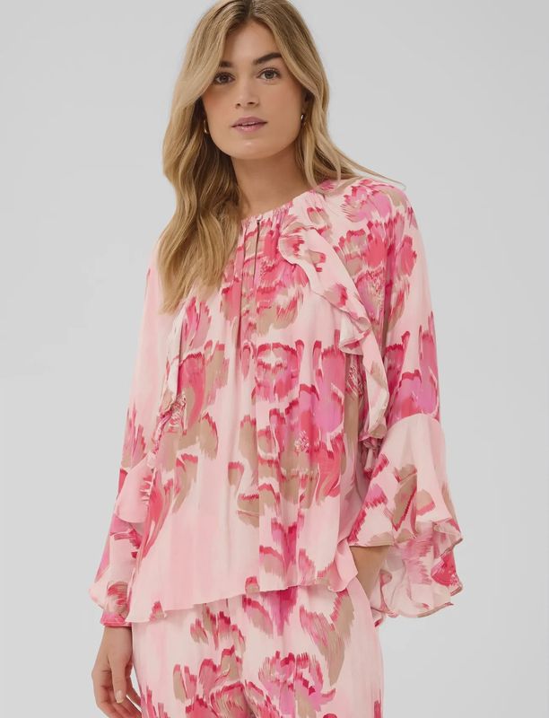 Saint Tropez | Pollyana Blouse | Poppy Shaded Flower