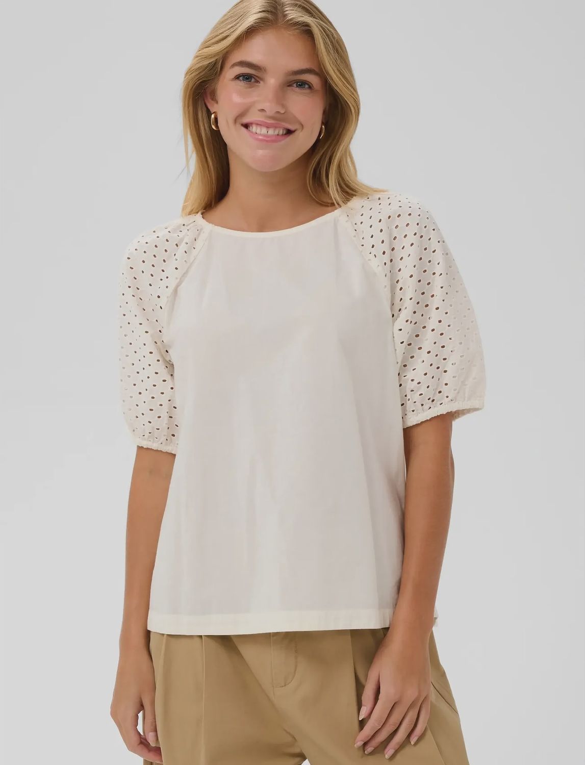 Saint Tropez | Pala SS Blouse | Ice