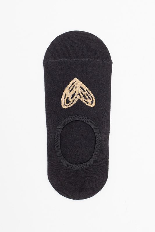 Antler | No show Gold Heart | Black and Gold