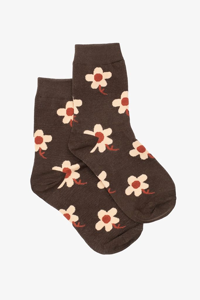 Antler | Coneflower sock | Brown