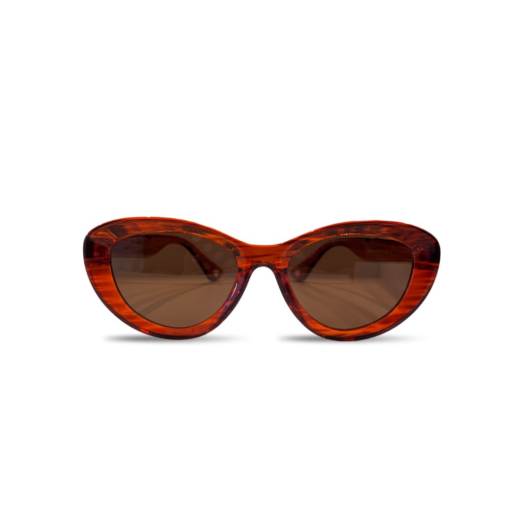 Sparkle Sunglasses | Cat Eye | Coffee